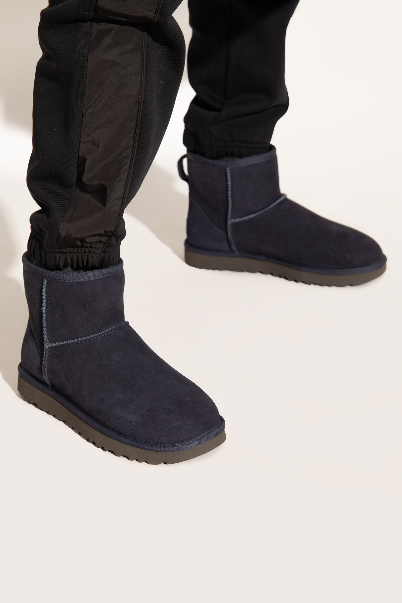 Ugg classic mini navy on sale blue